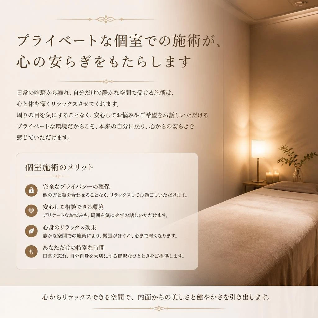 4. プライベート空間でのリラックス