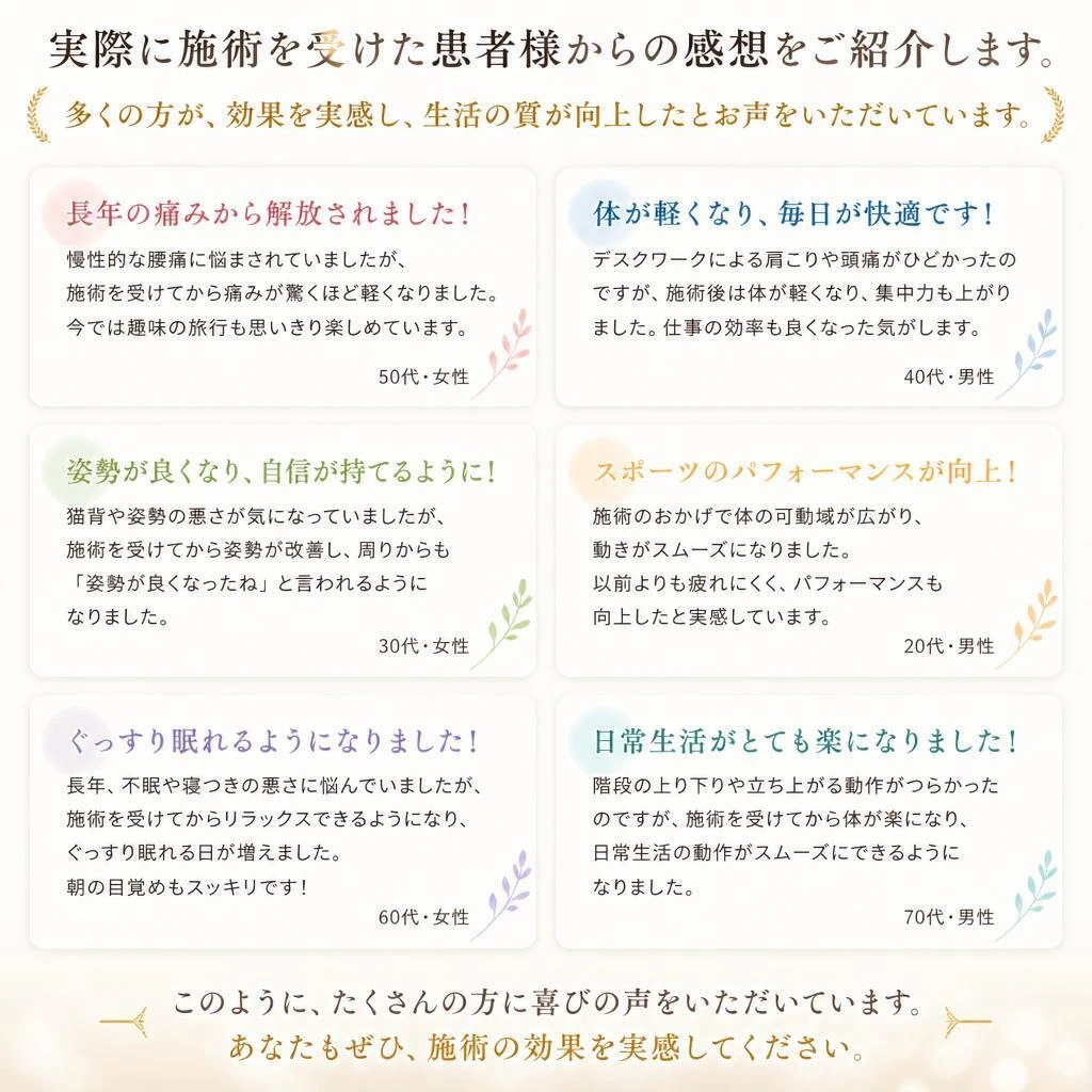 患者様の声