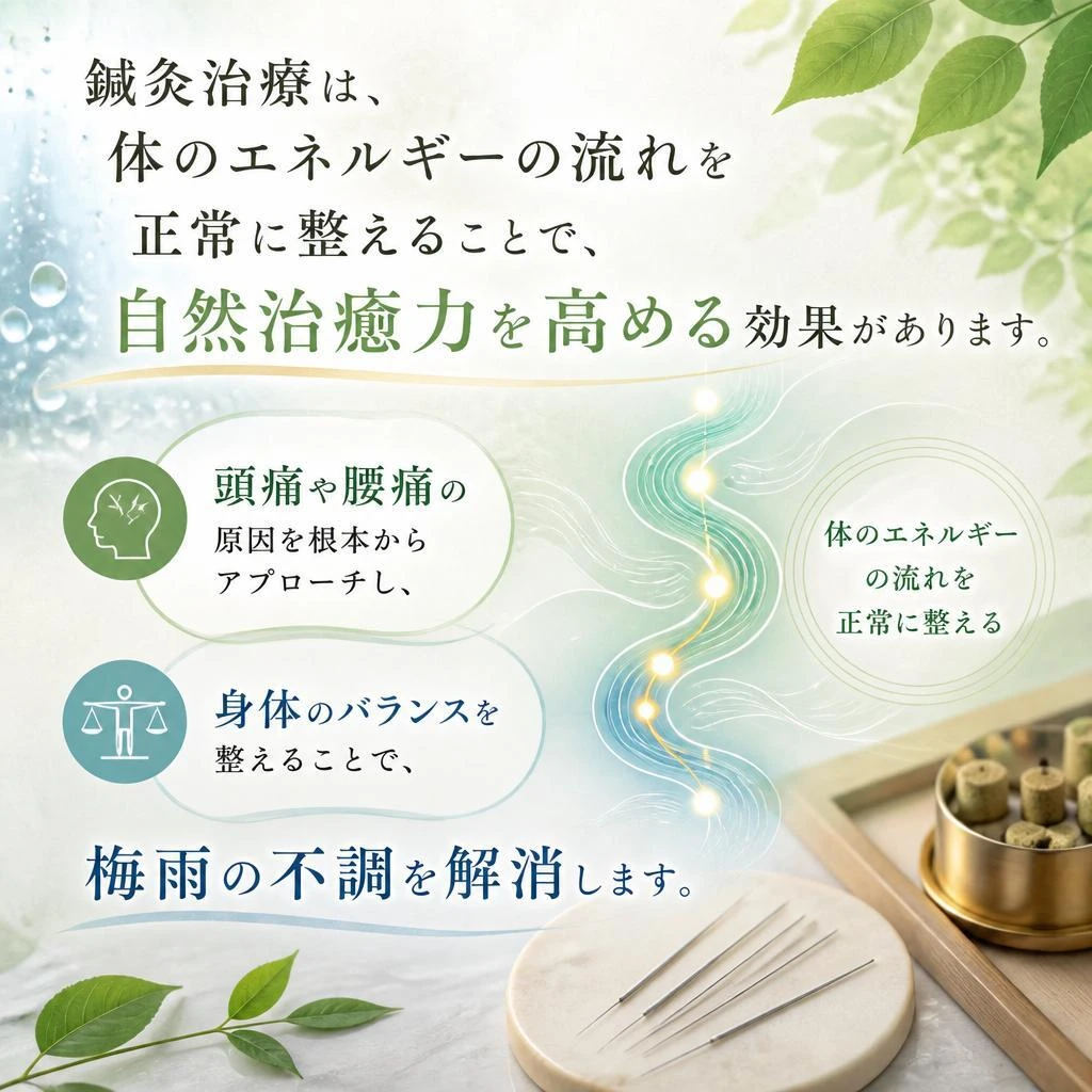 鍼灸の力で不調を改善！