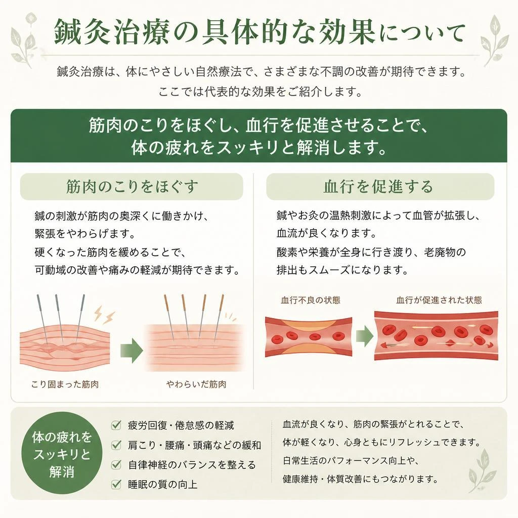 筋肉をほぐす！効果的な鍼灸施術