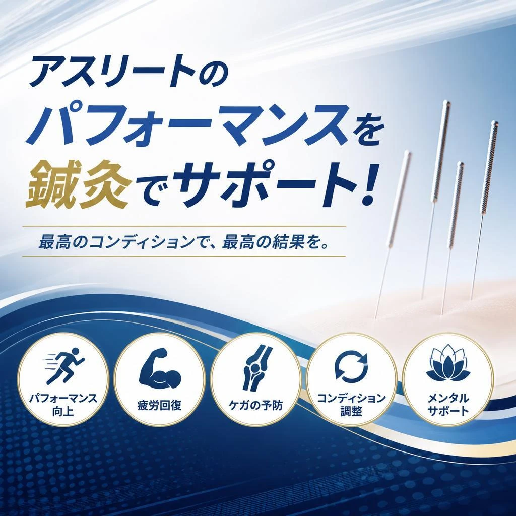 アスリートのパフォーマンスを鍼灸でサポート！