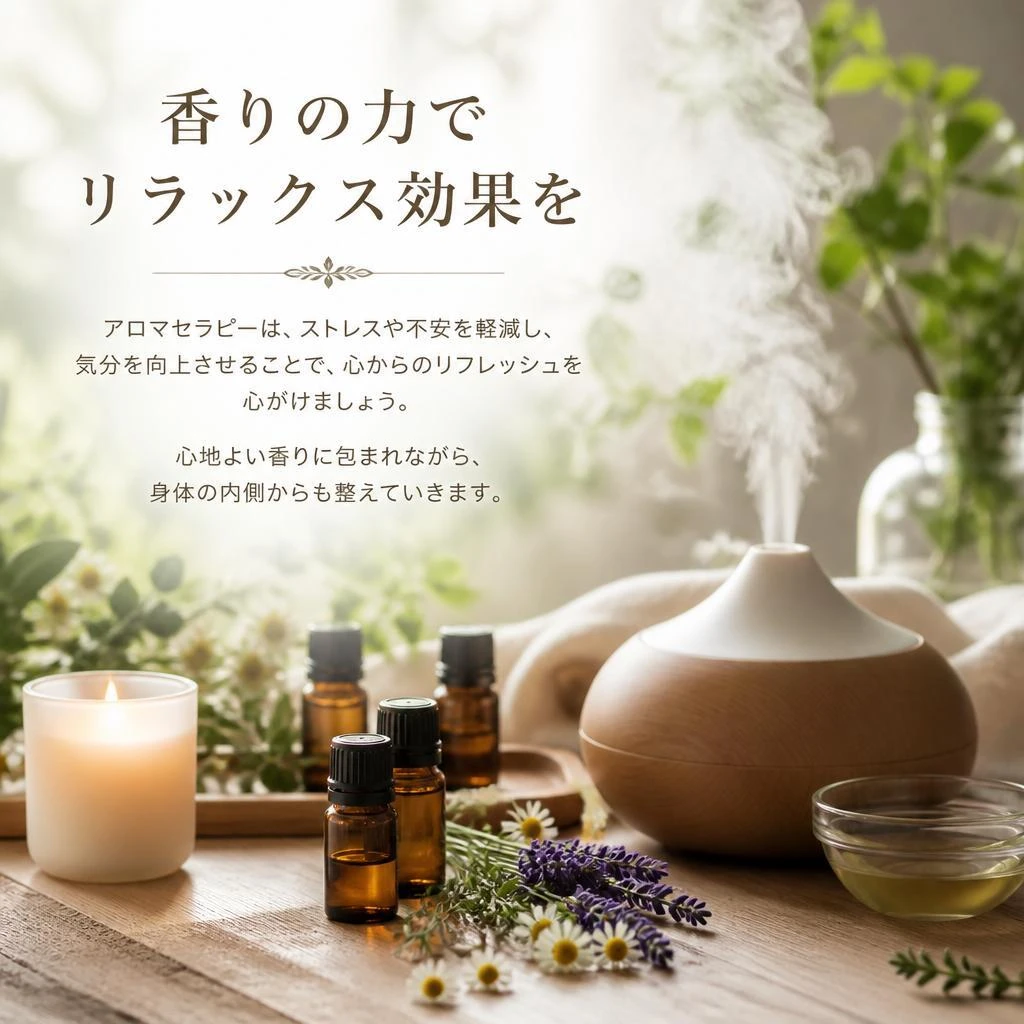 アロマセラピーで心身のリフレッシュ