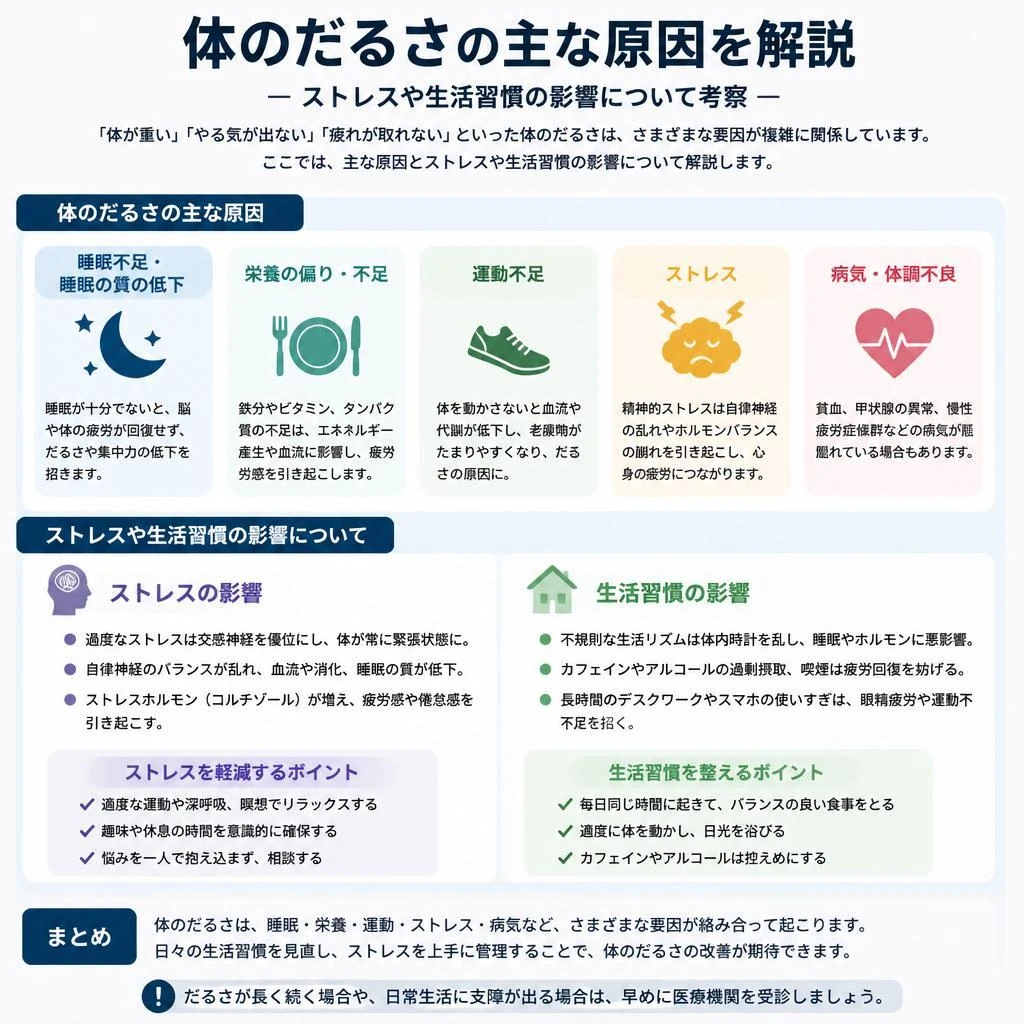 だるさの原因とは？