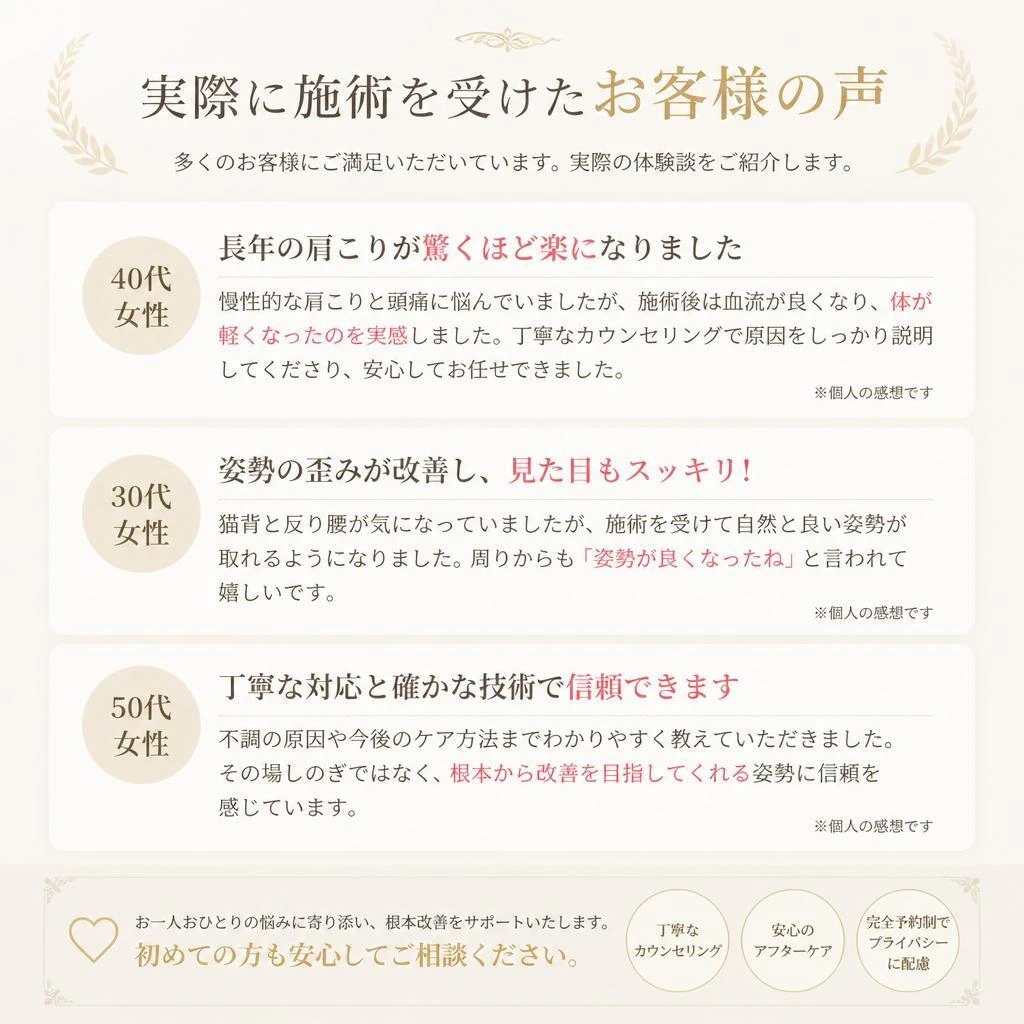 患者様の声