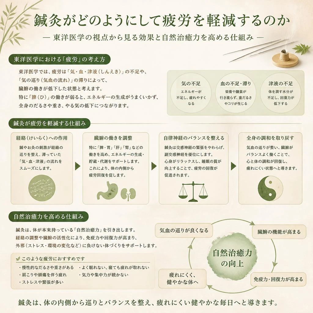 鍼灸による疲労回復のメカニズム